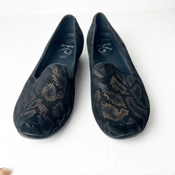 SZ 38 Dansko Snakeskin Patter Black & Gold - Picture 5 of 7